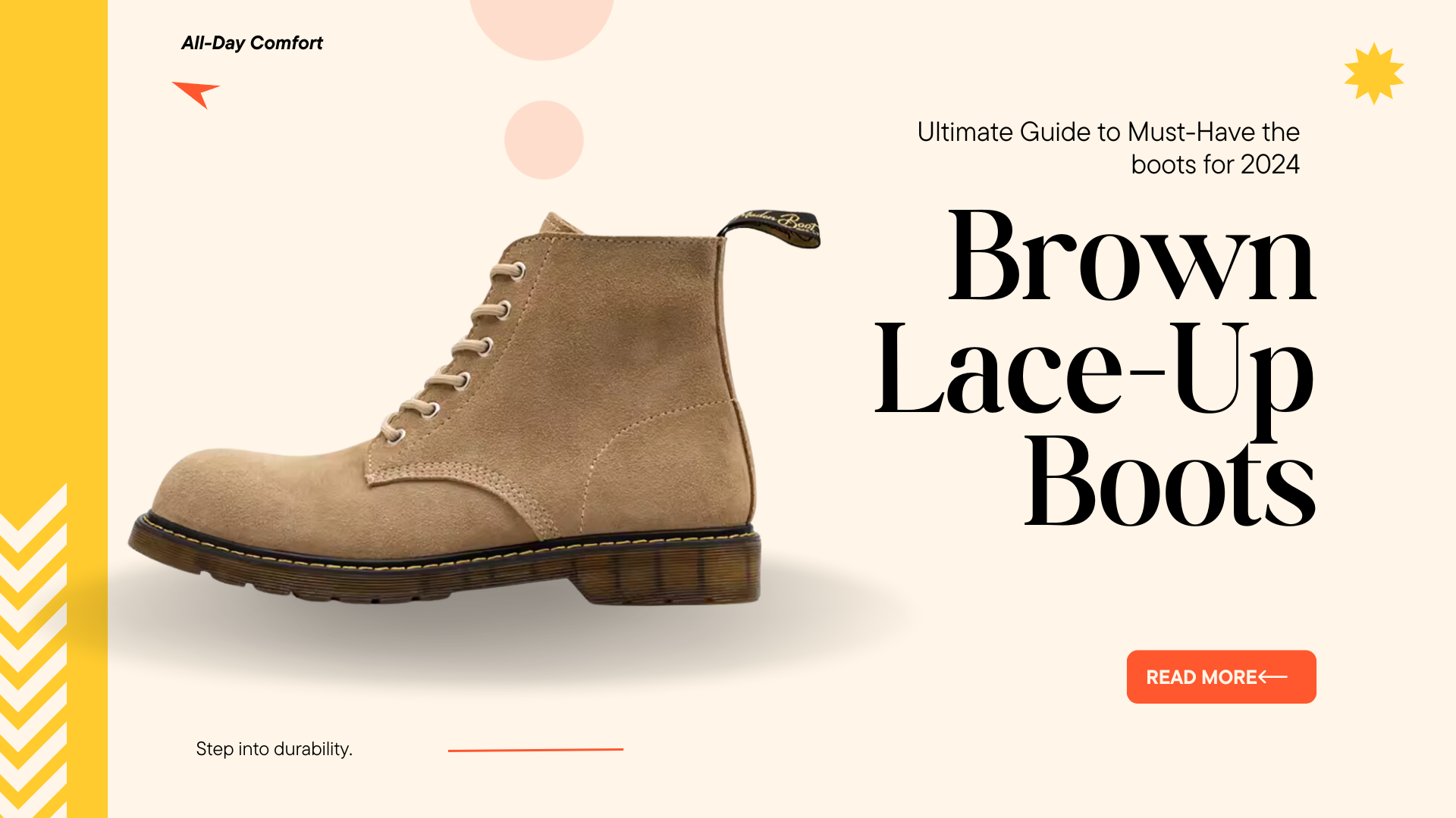 brown lace up boots