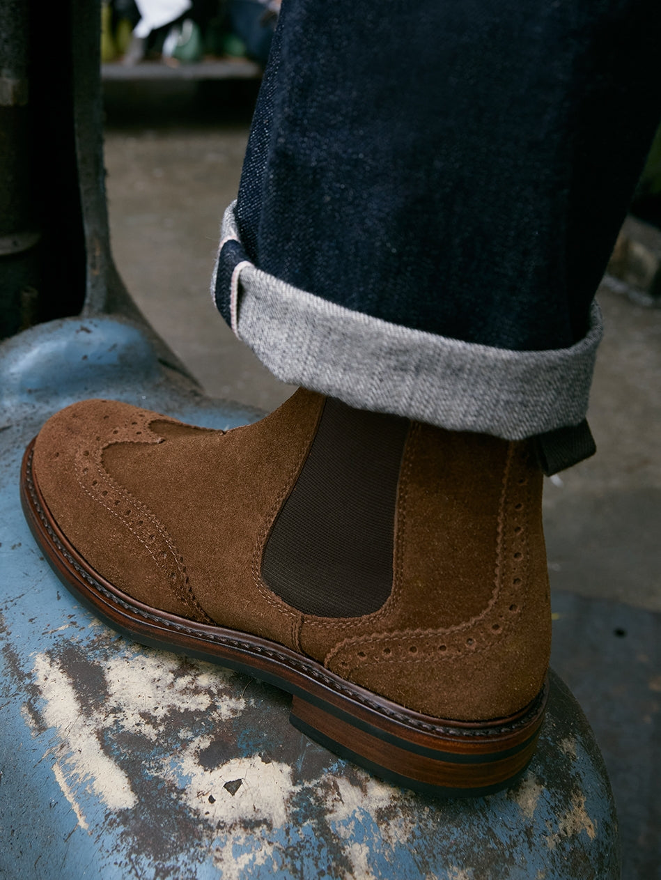 Orion Chelsea Boots | C.F. Stead Repello Suede, Goodyear Welt