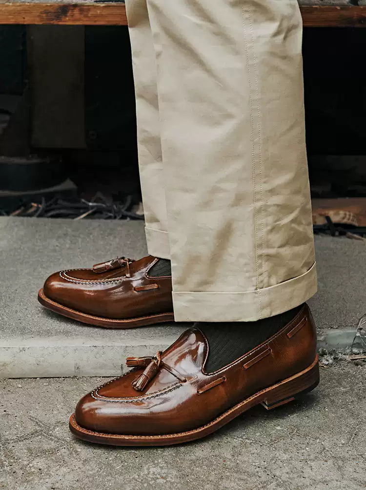 Tassel Loafers | Goodyear Welt, Full-Grain Leather Upper