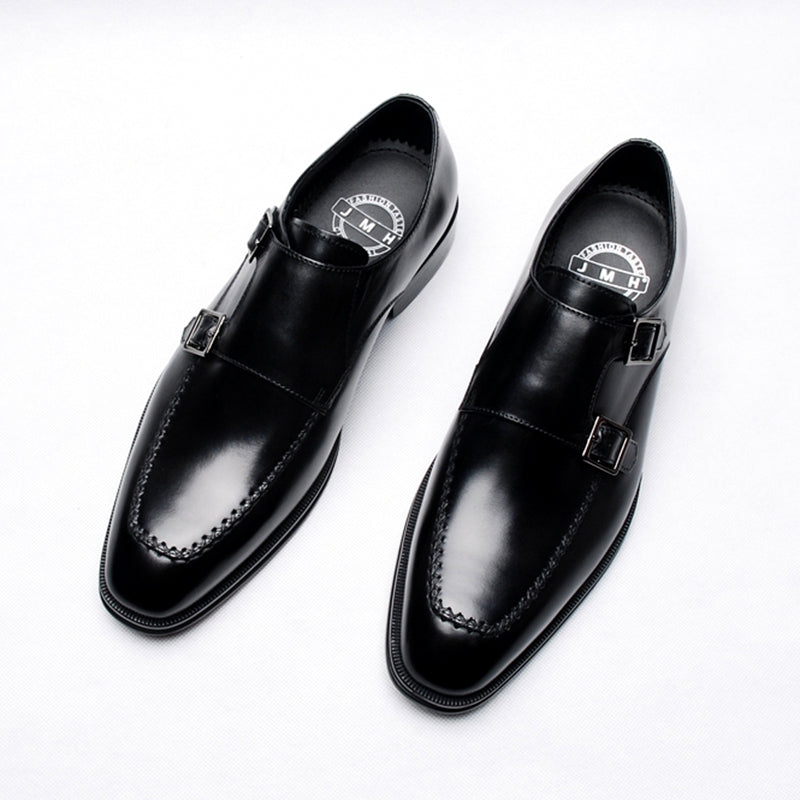 Cowhide Business Mengke Shoes: Elevate Your Professional Style-GentleStride Mengke Shoes