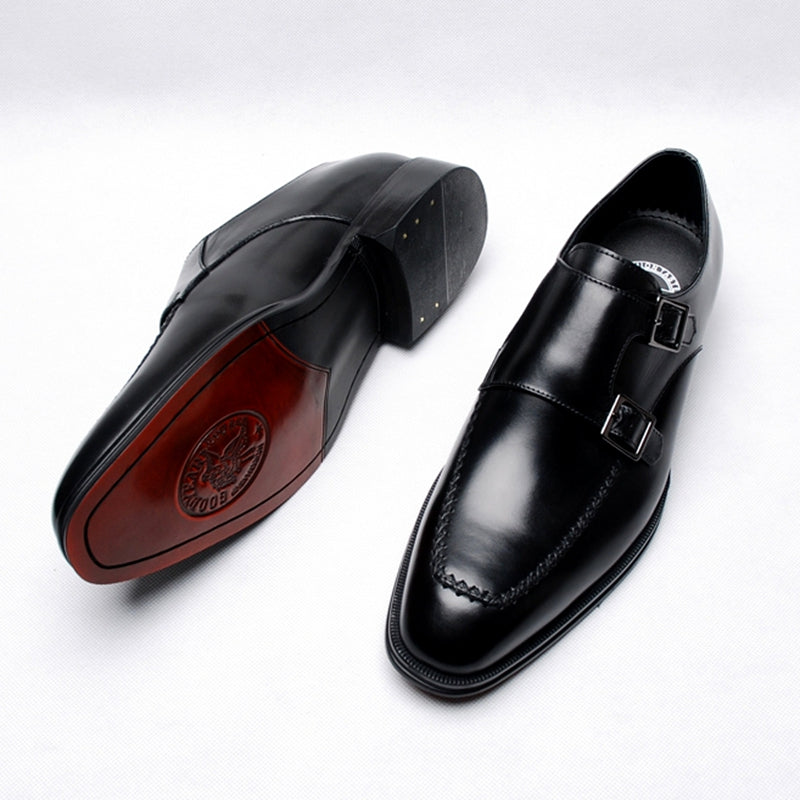 Cowhide Business Mengke Shoes: Elevate Your Professional Style-GentleStride Mengke Shoes