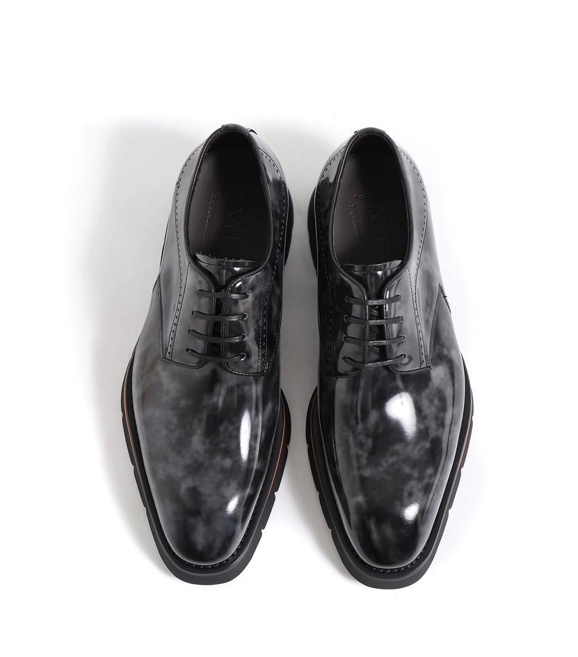 Elevate Your Elegance with RegalStride Derby Shoes: Museum Calf Leather, Goodyear Welt Craftsmanship, and Italian XL EXTRALIGHT Sole