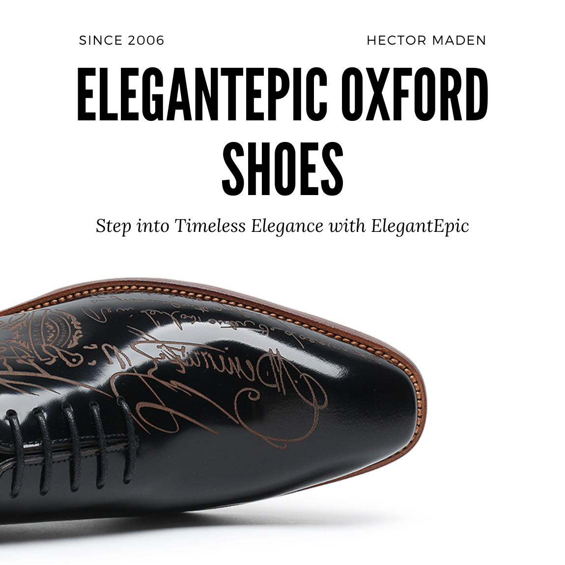 ElegantEpic Leather-Carved Oxford Shoes: Where Art Meets Craftsmanship